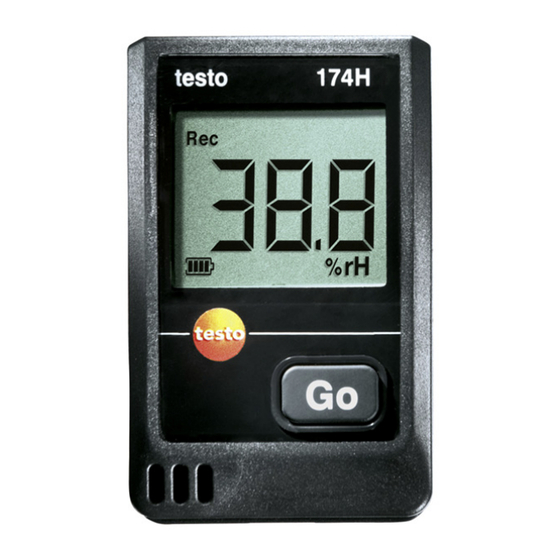 TESTO 174TH Instruction Manual
