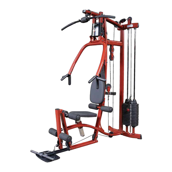 Body Solid EXM1 Assembly Instructions & Owner's Manual
