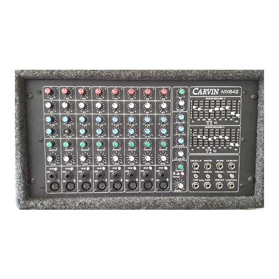 CARVIN MX842 Manual