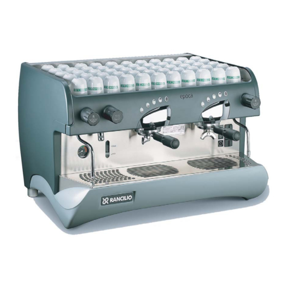 Rancilio epoca S Use And Maintenance Manual