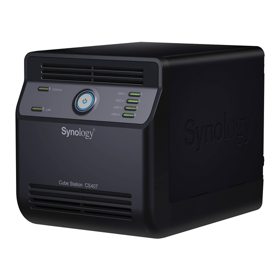 Synology CS407 Quick Installation Manual