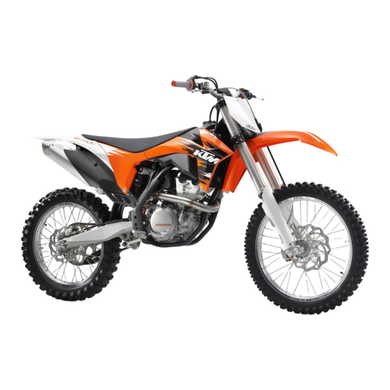 KTM 350 SX-F Setup Instructions