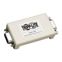 Tripp Lite Network Dataline Surge Suppressors DB15AUI Installation Manual