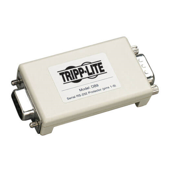 Tripp Lite Network Dataline Surge Suppressors Manuals
