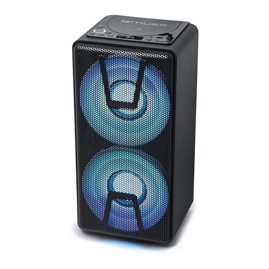 Muse M-1820 DJ - Bluetooth Party Box Speaker With CD Manual