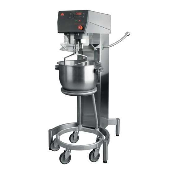 Varimixer KODIAK V20KT Operating Instructions And Spare Parts Lists