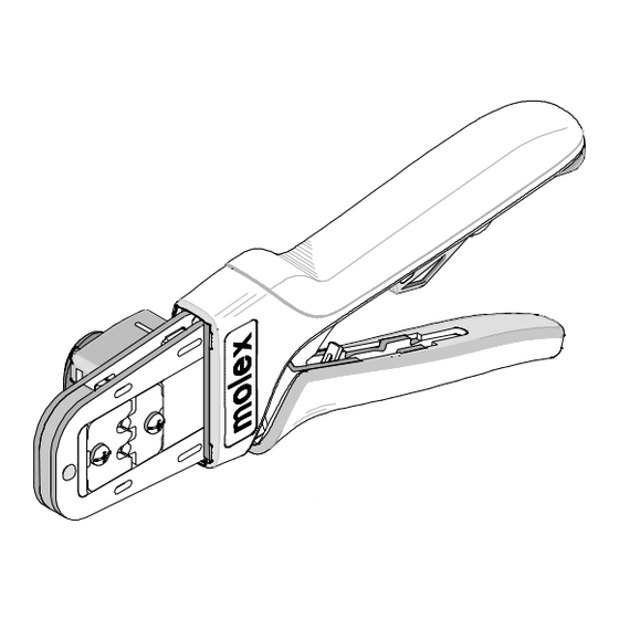 molex MV-396 Application Tooling Specification Sheet
