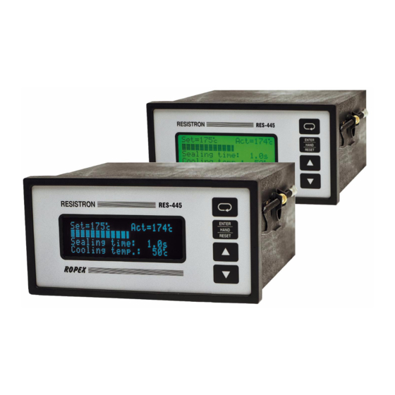Ropex RES-225 Operating Instructions Manual