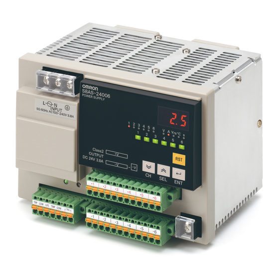 Omron S8AS User Manual