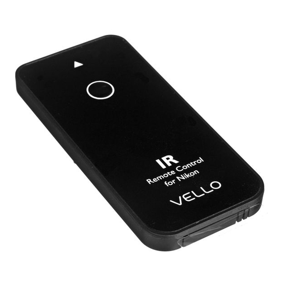 Vello IR-N2 User Manual
