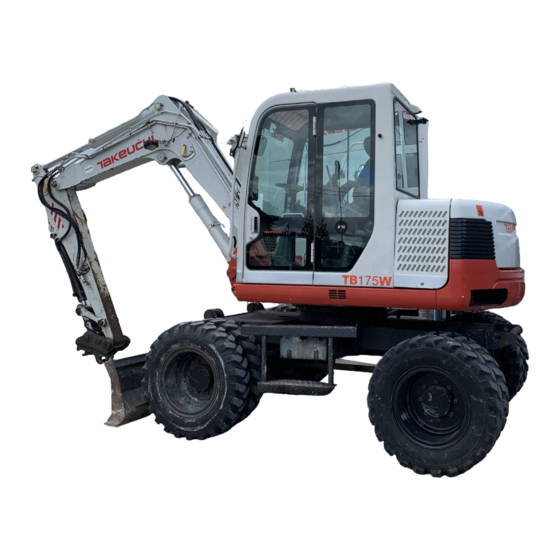 Takeuchi TB175W Operator's Manual