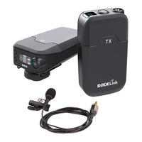 Rode Microphones Rodelink filmmaker Quick Start Manual