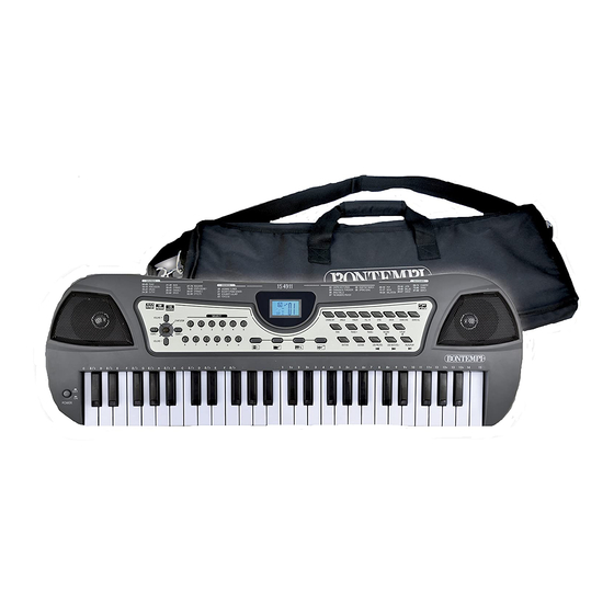 Bontempi 15 4911 Owner's Manual