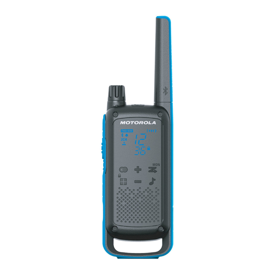Motorola TALKABOUT T801 Series User Manual