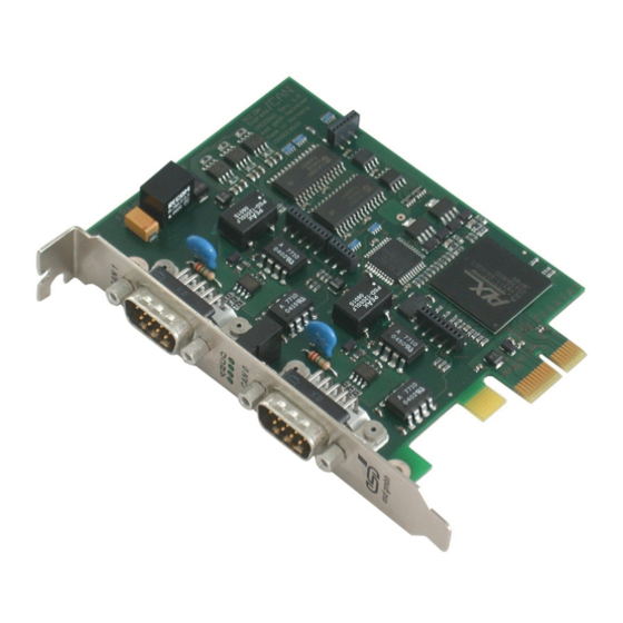 ESD CAN-PCIe/200 Hardware Manual