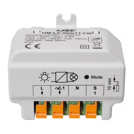 HomeMatic HM-LC-Dim1T-FM Installation And Operating Manual