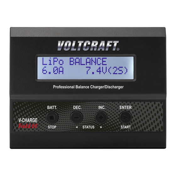 VOLTCRAFT V-Charge Field 60 Important Informations