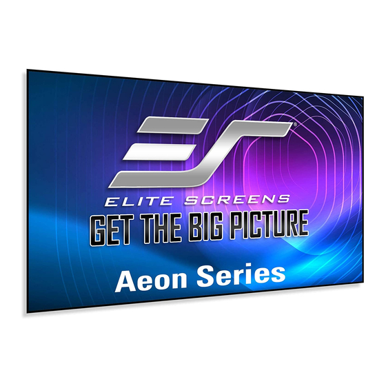 Elite Screens Aeon Series User Manual