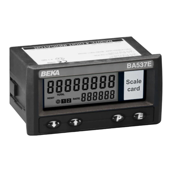 BEKA BA537E Manual
