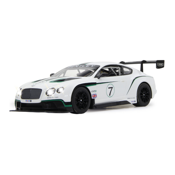 Jamara Bentley Continental GT3 Instructions