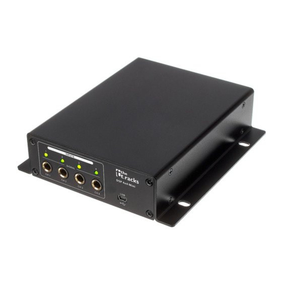 thomann t.racks DSP 4x4 Mini Manual