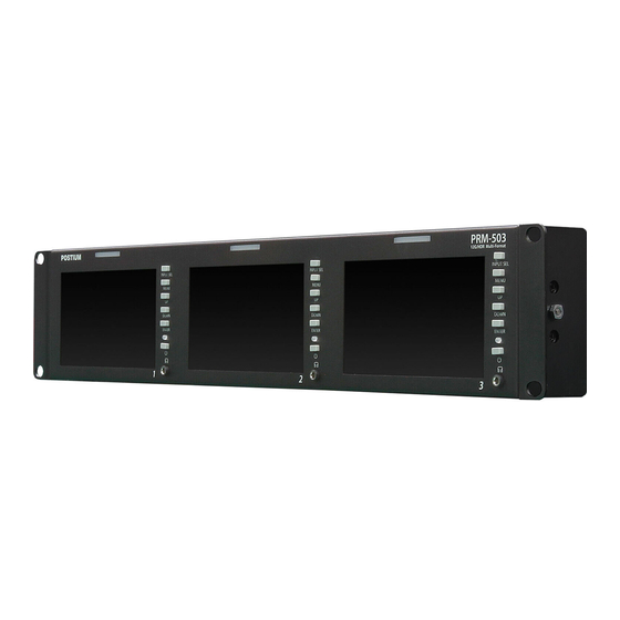 Postium PRM-12G Series Operational Instructions