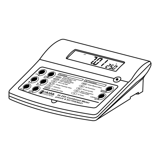 Hanna Instruments HI 255 Instruction Manual