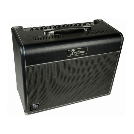 Kustom High Voltage HV 65T Owner's Manual