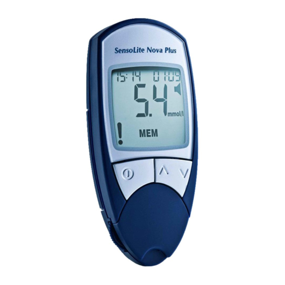 Sensolite Nova Instructions For Use Manual
