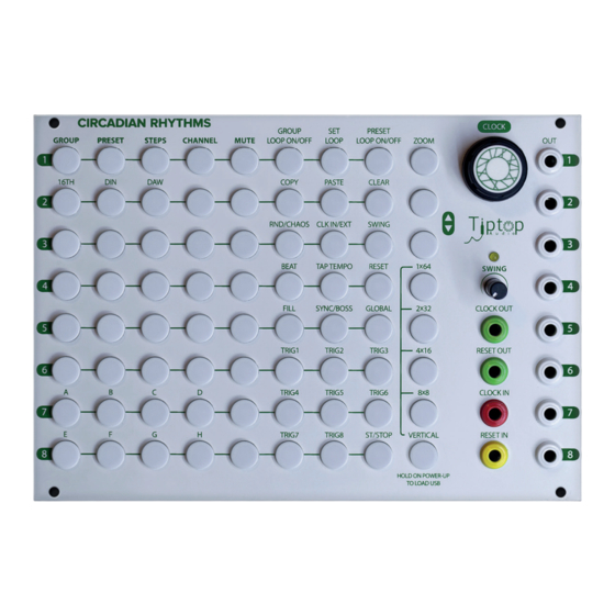 Tiptop Audio CIRCADIAN RHYTHMS Module Manuals