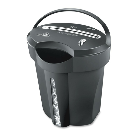 Fellowes POWERSHRED DS-2 Quick Start Manual