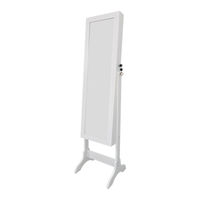 Living Essentials Daisy Jewelry Cabinet BMSWWH0116 Assembly Instruction Manual