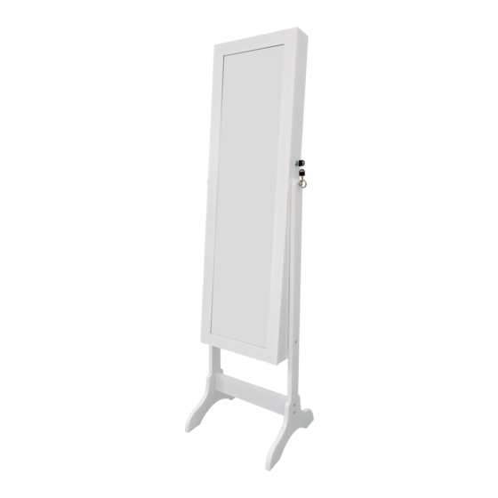 Living Essentials Daisy Jewelry Cabinet BMSWWH0116 Assembly Instruction Manual