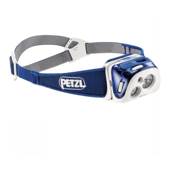 Petzl REACTIK Quick Start Manual