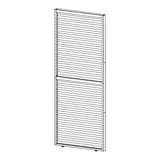 Dancover Louver Wall Manual