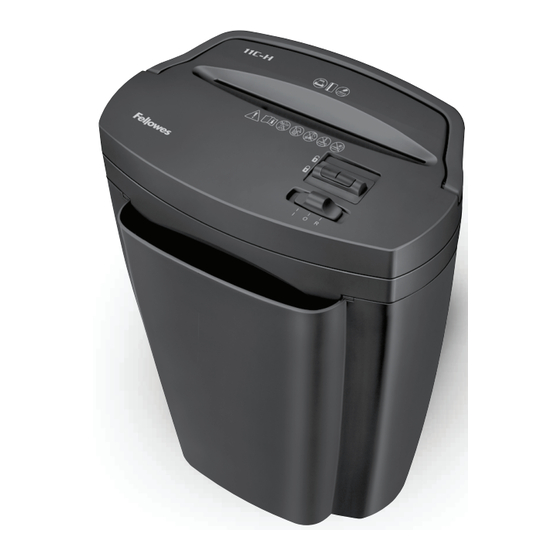 Fellowes Powershred 11C-H Quick Start Manual