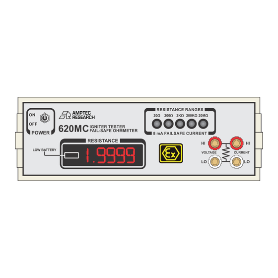 Amptec Research ATEQUIP 620MC Operation & Maintenance Manual