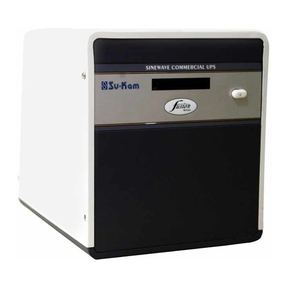 Su-Kam Fusion Series User Manual