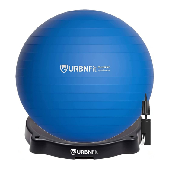 URBNfit EXERCISE BALL Quick Start Manual
