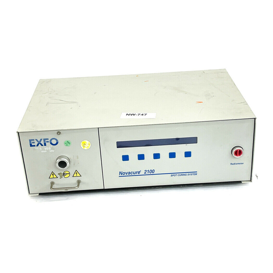 EXFO Novacure 2100 User Manual