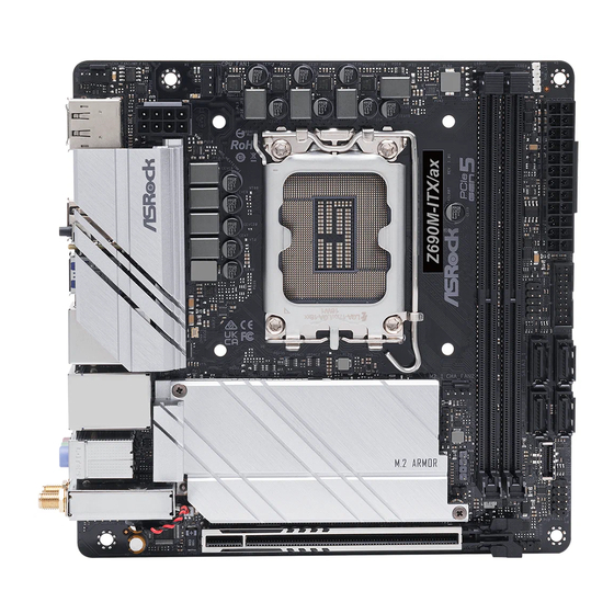 ASROCK Z690M-ITX/ax Manual