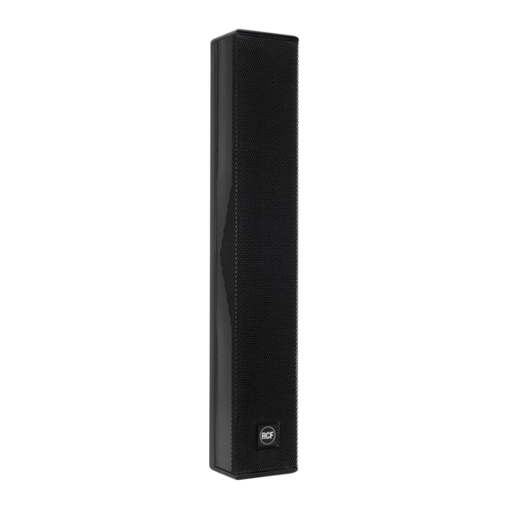 User Manuals: RCF L2406W Passive Column Speaker