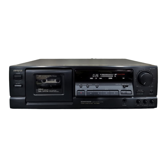 Aiwa AD-F850 Operating Instructions Manual