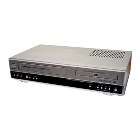Daewoo SD-3500P DVD Player Combo Manuals