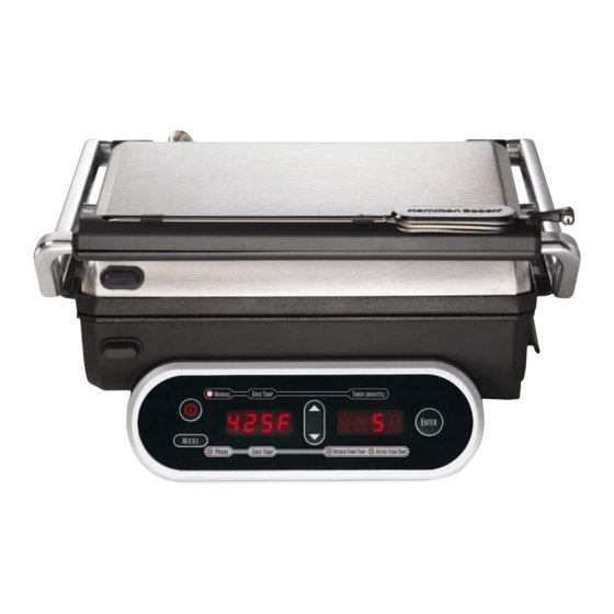 Hamilton Beach Indoor Grill Electric Manuals