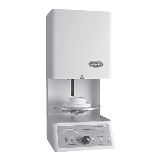 Whip Mix Pro Press 100 Operation Manual