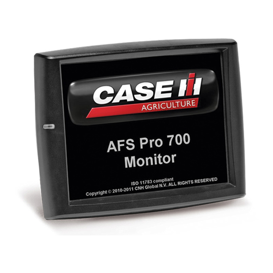 Case IH AFS Pro 700 Quick Reference Card