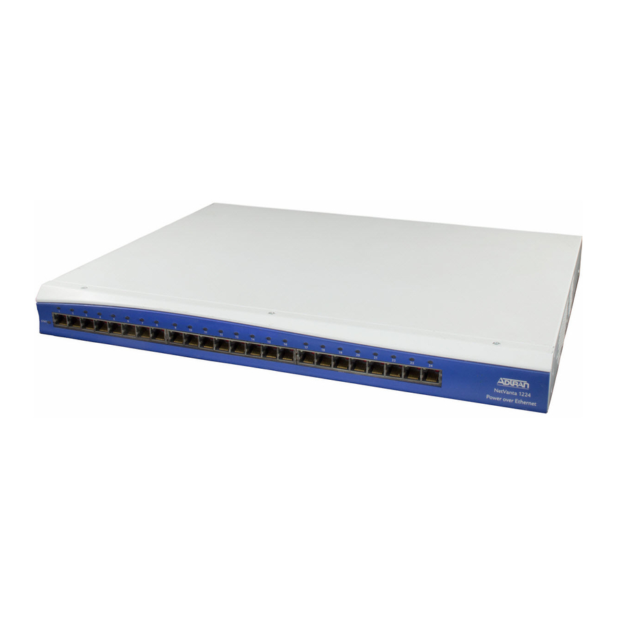 ADTRAN NetVanta 1224 PoE Specification Sheet