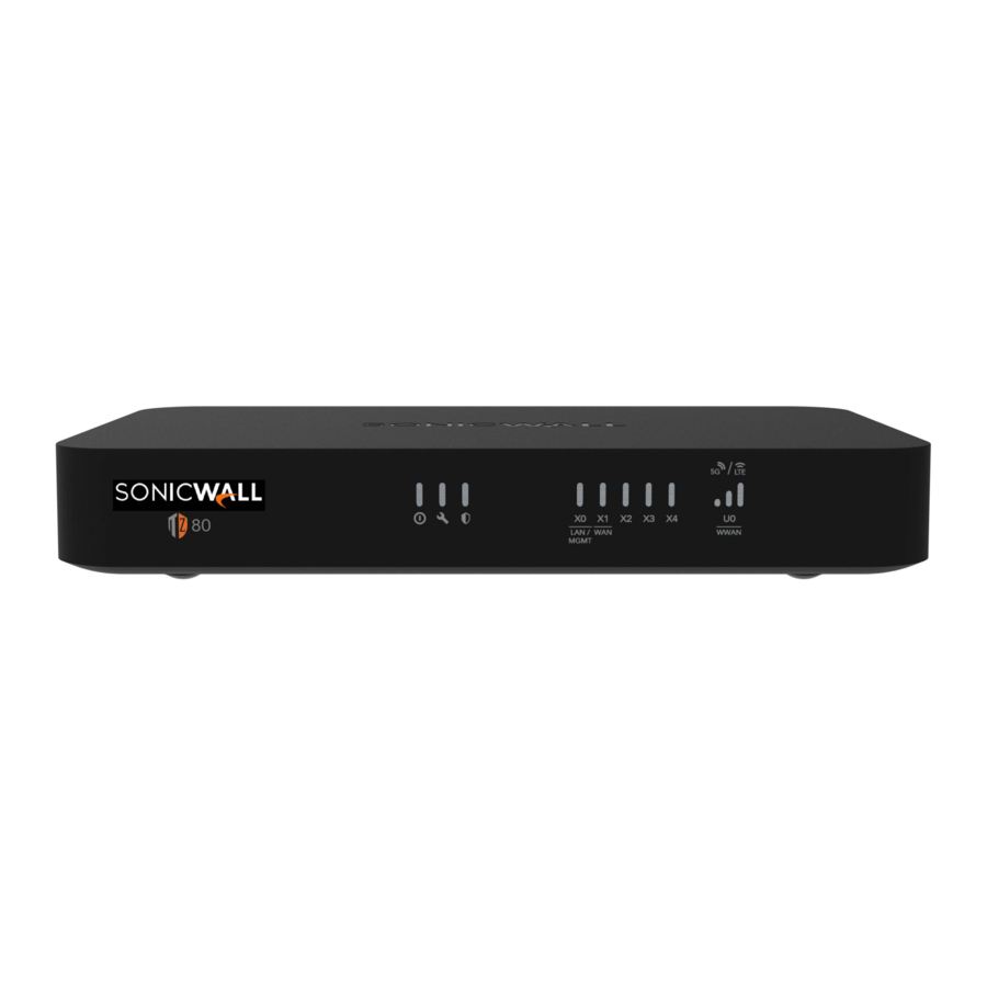SonicWALL TZ80, TZ Series Manual