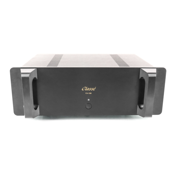 Classe Audio CA-150 Owner's Manual